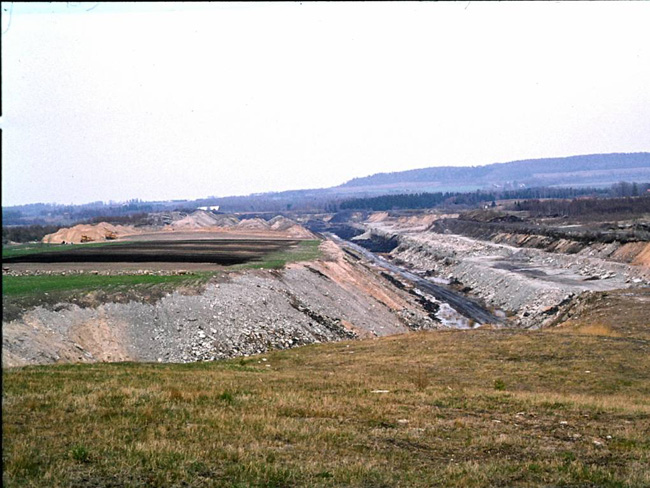 1. The mining area prior to restoration.